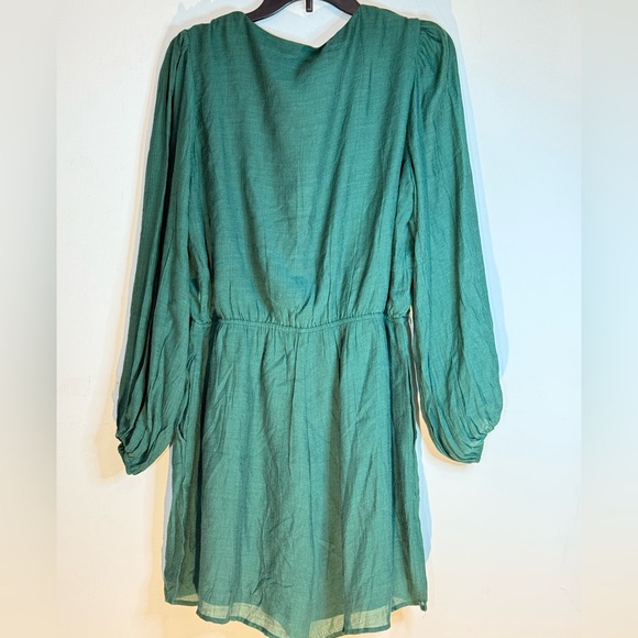 Elegant Green Button-Down Dress - Picture 2 of 8